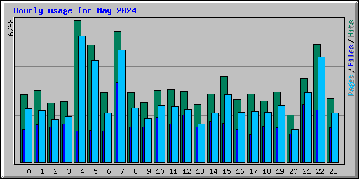 Hourly usage for May 2024